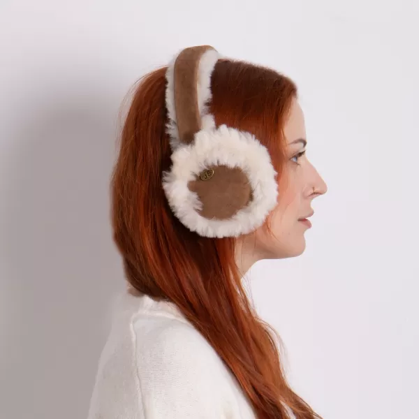 Image of Just Sheepskin Harper Sheepskin Earmuffs Chestnut
