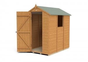 Image of Forest Garden Forest Shiplap Dip Treated 6x4 Apex Shed Wood