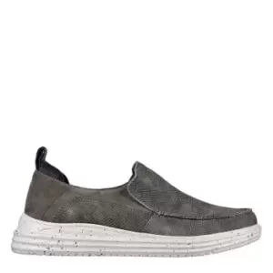 Image of Skechers Proven Renco Mens Slip on Trainers - Grey