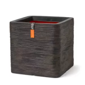 Image of Capi Europe Square Planter Row NL 50x50x50 - Dark Brown