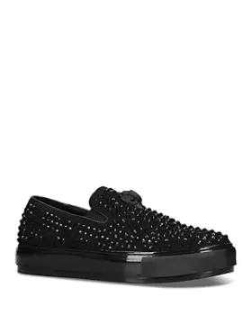 Image of Kurt Geiger London Mens Laney Stud Embellished Slip On Sneakers