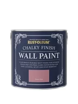 Image of Rust-Oleum Chalky Wall Paint Dusky Pink 2.5L