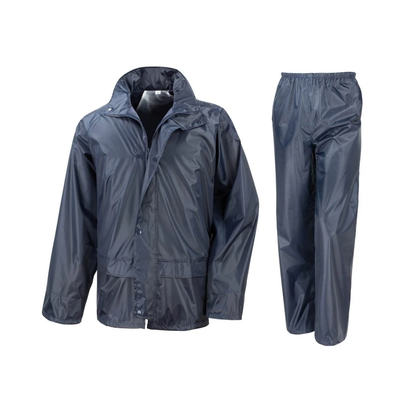 Image of Result Core Mens Rain Suit in Navy Size: Medium Navy Male M
