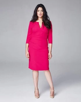 Image of Eden Row Gathered Fitted Dress
