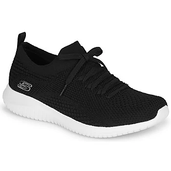 Image of Skechers ULTRA FLEX womens Trainers in Black,4