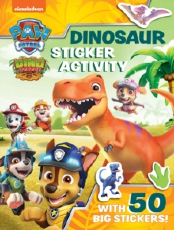 Image of Paw Patrol Paw Patrol Dinosaur Sticker Activity Book Multi unisex