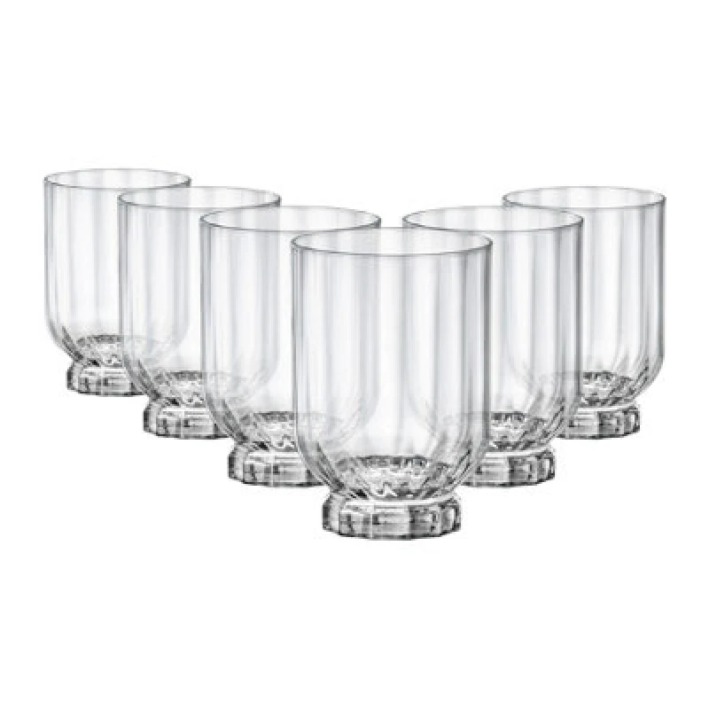 Image of Bormioli Rocco Florian Double Whisky Glasses - 375ml - Clear - Pack of 6 Clear unisex