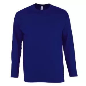 Image of SOLS Mens Monarch Long Sleeve T-Shirt (S) (Ultramarine)