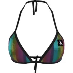 Image of Calvin Klein Triangle Pride Bikini Top - Multi