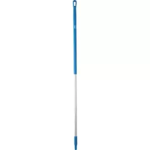 Image of Vikan Aluminium handle, ergonomic, Ø 31 mm, length 1510 mm, pack of 10, blue