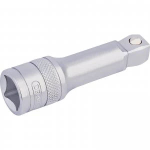 Image of Draper 1/2" Drive Satin Chrome Wobble Socket Extension Bar 1/2" 75mm