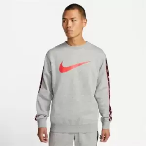 Image of Nike Sportswear Repeat Mens Fleece Sweatshirt - Grey