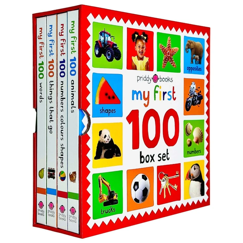 Image of Roger Priddy My First 100 4 Books Collection Box Set (First 100 Words, Numbers Colors Shapes, First 100 Animals & First 100 things that Go) Roger Prid