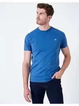 Image of Crew Clothing Crew Clothing Crew Classic T-Shirt, Blue, Size L, Men