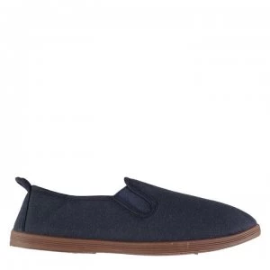Image of Slazenger Kung Fu Junior Boys Canvas Shoes - Navy