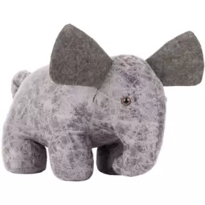 Image of Ernest Elephant Heavy Weight Door Stop, Sand, Grey - Paoletti