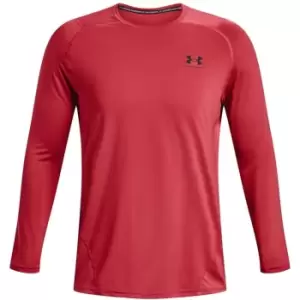 Image of Under Armour HG Armour Fitted LS - Red