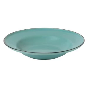 Image of Royal Doulton Gordon Ramsay Teal Blue Pasta Bowl 25cm Blue