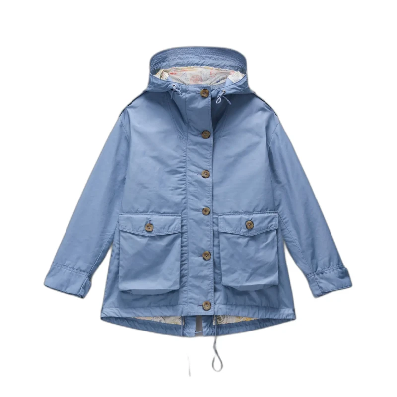 Image of Womens hooded jacket Napapijri Elsa Bleu Female XS