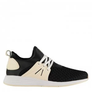 Image of Delray Wavey Lux Trainers - Black/Light Tan
