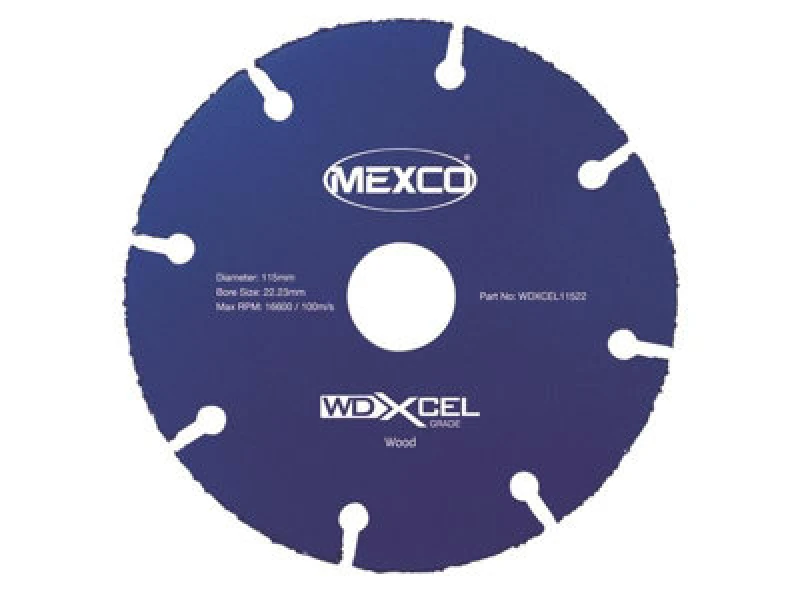 Image of Mexco Wdxcel11522 Wd Xcel Grade Wood Cut Blade 115 X 22mm Mexwdxl115