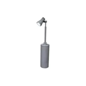 Image of Beta Single Head Post Outdoor Spotlight Matt Silver, IP54