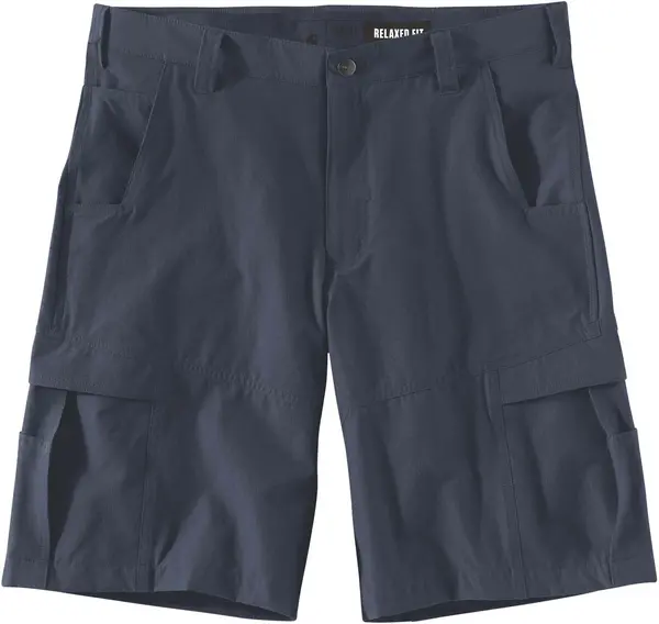 Image of Carhartt Force Madden Ripstop Cargo Shorts, blue, Size 31