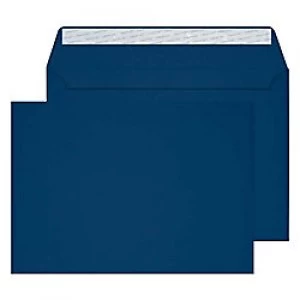 Image of Creative Senses Velvet Envelopes C5 Peel & Seal 162 x 229mm Plain 140 gsm Blue velvet Pack of 125
