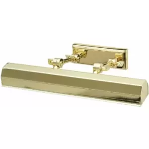 Image of Loops - 2Adjustable Joints Directional Picture Light Highly Polished Brass LED E14 40W