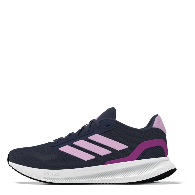Image of adidas Runfalcon 5 Womens Running Shoes Navy/Wht/Lilac female 4 (36.7)