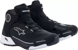 Image of Alpinestars CR-X Drystar Motorcycle Shoes, black-white, Size 41, black-white, Size 41