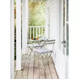 Image of Outdoor Indoor Rive Droite Patio Bistro Set Chairs Clay Steel - Garden Trading