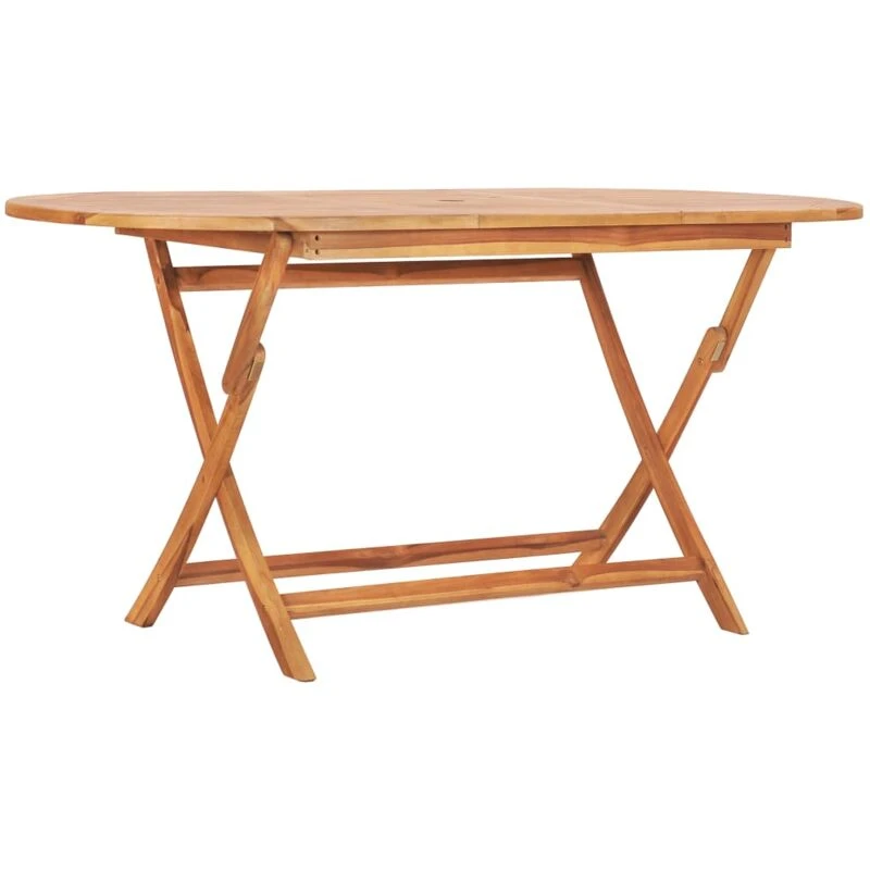 Image of VIDAXL Vidaxl - Folding Garden Table 160x80x75cm Solid Teak Wood 48998