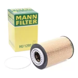 Image of MANN-FILTER Oil filter HU 1291/1 z Engine oil filter NEOPLAN,MAN,Cityliner,LION'S CITY,LION'S COACH,LION'S REGIO,NG,NL,TGM II,TGS I,TGS II,TGX I