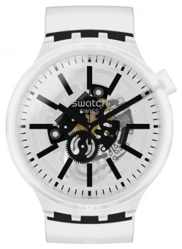 Image of Swatch BLACKINJELLY Big Bold Clear Strap SO27E101 Watch