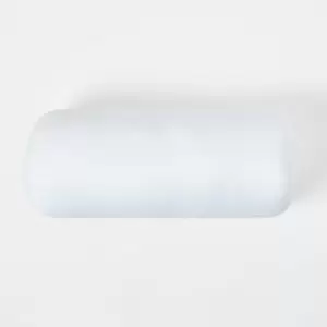 Image of Super Microfibre Bolster Cushion Pad 30 x 18cm (12 x 7') - White - Homescapes