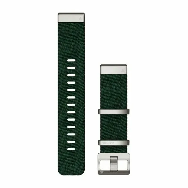 Image of Garmin 010-13008-00 QuickFit 22 Jacquard-Weave Nylon Green Watch