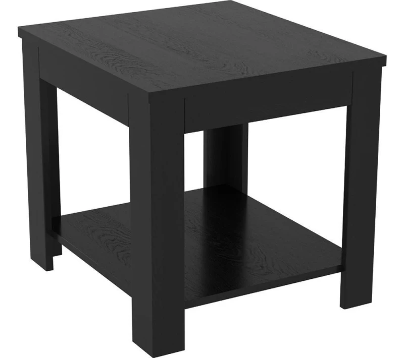 Image of AVF Calibre CAT50BO Side Table - Wood Veneer & Black Oak 5014117978058