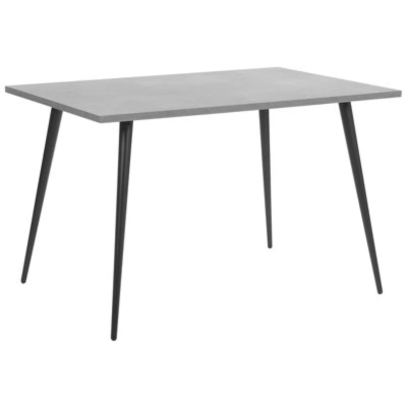 Image of Beliani Dining Table Santiago Grey Concrete Effect 120 Cm 80 Cm