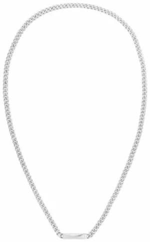 Image of Calvin Klein 35000055 Silver Tone Bar Pendant Chain Necklace Jewellery