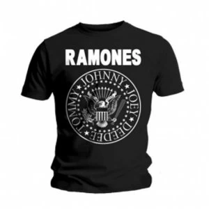 Image of Ramones Seal Mens Black T-Shirt XX Large