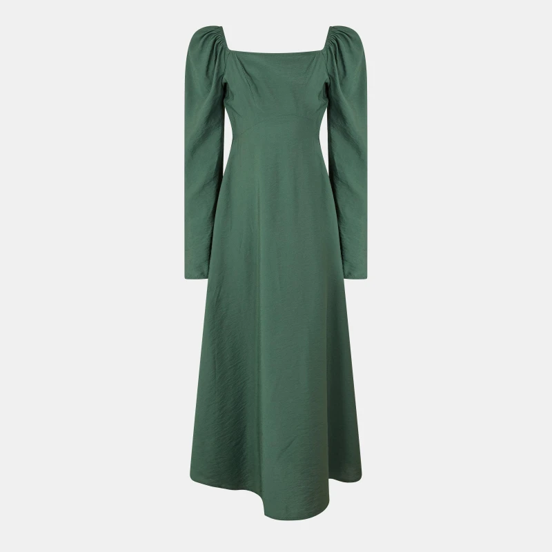 Image of Nobodys Child Womens Abby Midi A-Line Dress Green female 6 (2XS)