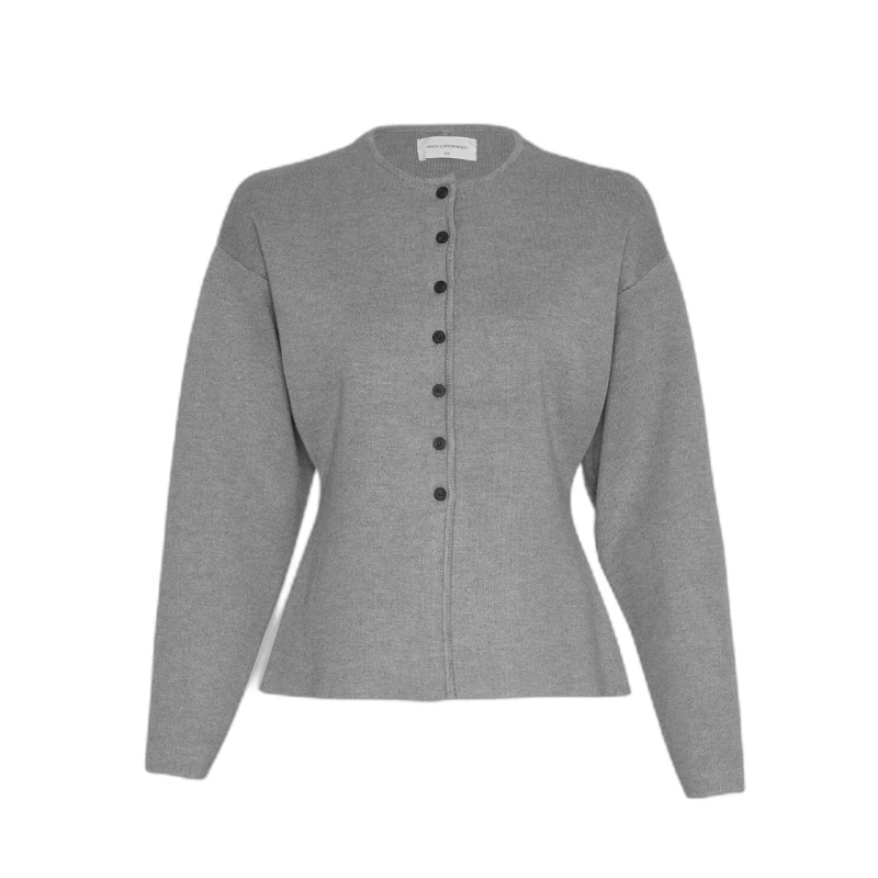 Image of moss copenhagen Womens cardigan Moss Copenhagen Mirielle Hasle Gris Female M/L