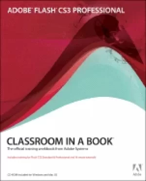 Image of adobe flash cs3 professional classroom in a book