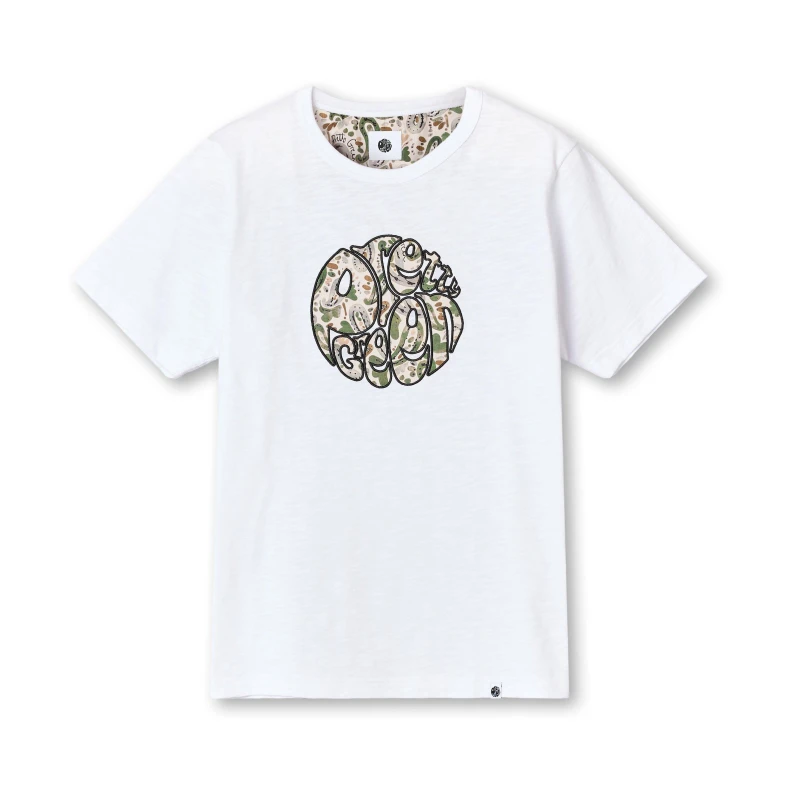 Image of Pretty Green Mens Aquarelle Print Regular Fit T-Shirt White male Small