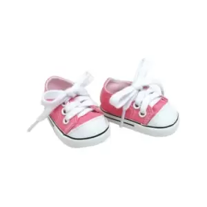 Image of Teamson Kids - Sophia's by Light Pink Canvas Sneaker Shoe with Laces for 18 Dolls