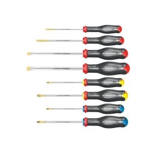 Image of Facom Protwist Screwdriver Set, 8 Piece SL/PH/PZ
