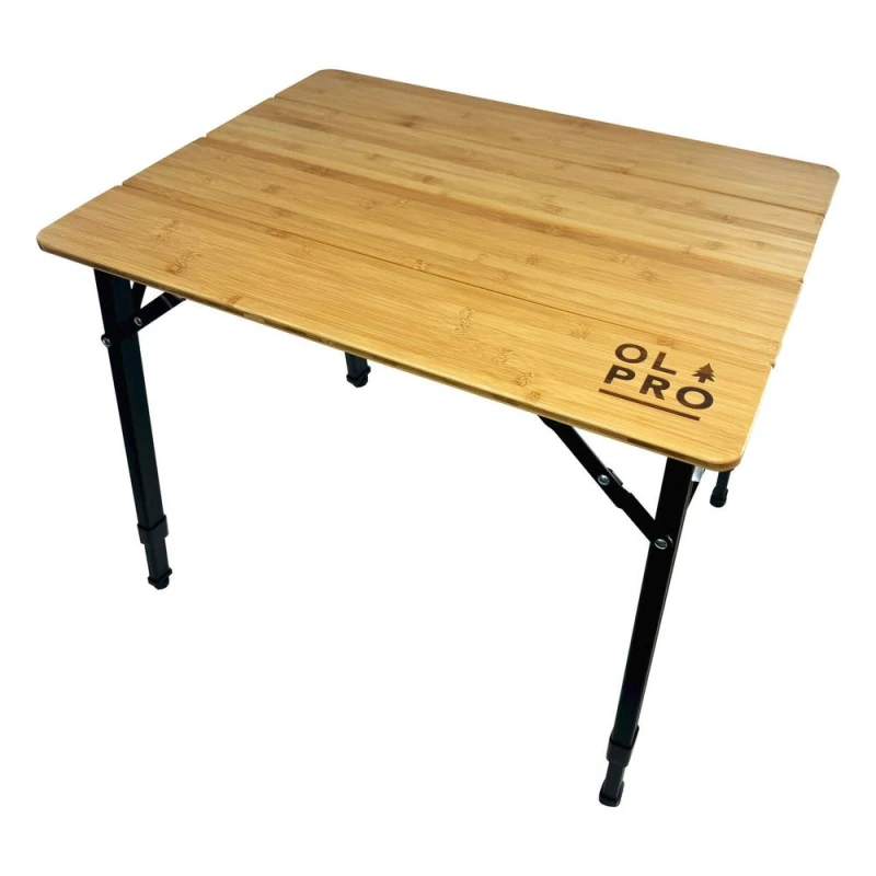 Image of Olpro Bamboo Camping Table 4 Folding 65cm x 50cm Size: 65cm x 50cm Multicolor Unisex 65cm x 50 cm