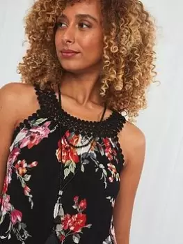 Image of Joe Browns Carefree Crochet Trim Top -multi, Multi, Size 10, Women