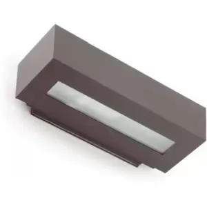 Image of West 1-Light Dark Gray Garden Wall Sconce